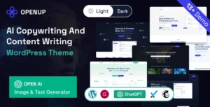 Openup AI Content Writer & AI Application WordPress Theme