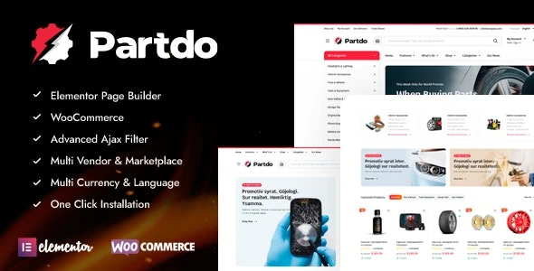 Partdo Auto Parts and Tools Shop WooCommerce Theme