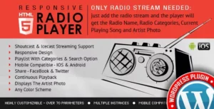 Radio Player Shoutcast & Icecast WordPress Plugin