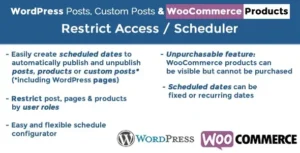 Post & Products Scheduler/Restrict Access WordPress Plugin