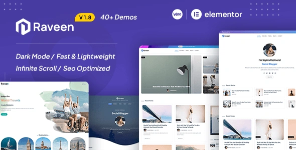 Raveen Personal Blog & Magazine WordPress Theme