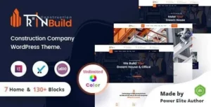 RinBuild Construction Building Company WordPress Theme