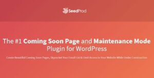 SeedProd Coming Soon Pro – WordPress Coming Soon Pages & Maintenance Mode