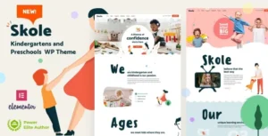 Skole School Kindergarten WordPress Elementor Theme