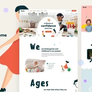 Skole School Kindergarten WordPress Elementor Theme