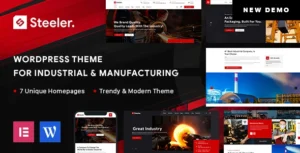 Steeler Industrial & Manufacturing WordPress Theme