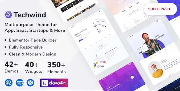 Techwind Multipurpose Landing Page WordPress Theme