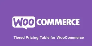 Tiered Pricing Table for WooCommerce