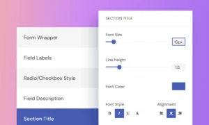 User Registration Style Customizer