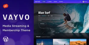 Vayvo Media Streaming & Membership WordPress Theme