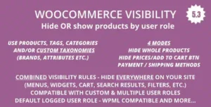 WooCommerce Hide Products by User Roles