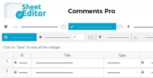 WP Sheet Editor Comments Pro