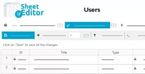 WP Sheet Editor Users – Premium