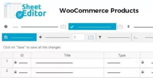 WP Sheet Editor WooCommerce Products –  Premium