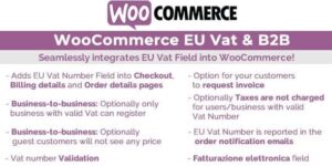 WooCommerce Eu Vat & B2B