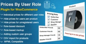 WooCommerce Prices By User Role