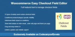 Woocommerce Easy Checkout Field Editor