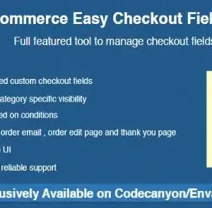 Woocommerce Easy Checkout Field Editor