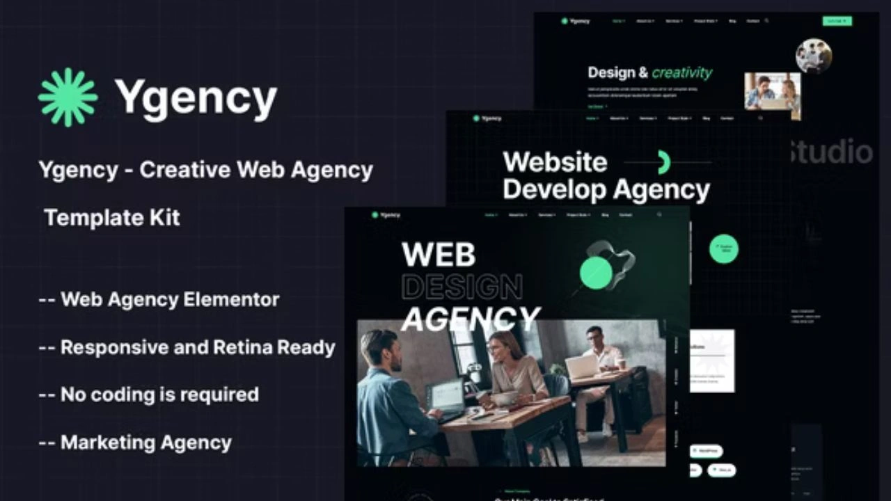 Ygency Creative Web Agency Elementor Template Kit