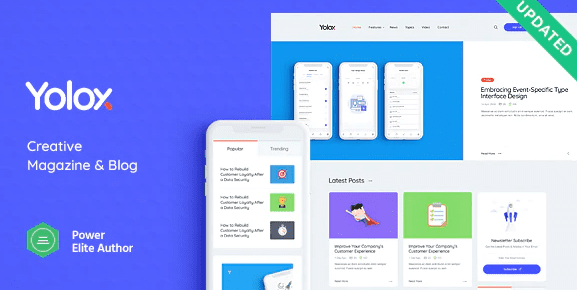 Yolox Modern WordPress Blog Theme for Business & Startup