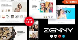 Zenny Jewelry, Watches & Glasses Elementor WooCommerce WordPress Theme