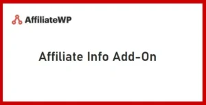 AffiliateWP Affiliate Info Add-O