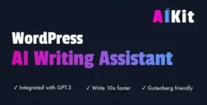 AIKit  – WordPress AI Writing Assistant Using  GPT-3