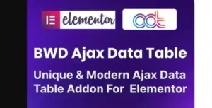 BWD Ajax Data Table Addon For Elementor