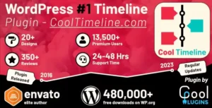 Cool Timeline Pro – Horizontal & Vertical Timeline Plugin For WordPress