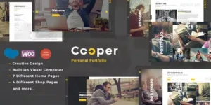 Cooper – Creative Responsive Personal Portfolio WordPress Theme