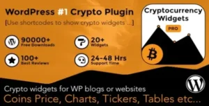 Cryptocurrency Widgets Pro – WordPress Crypto Plugin