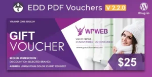 Easy Digital Downloads – PDF Vouchers