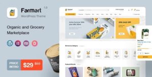 Farmart Organic & Grocery Marketplace WordPress Theme