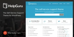 HelpGuru – A Self-Service Knowledge Base WordPress Theme