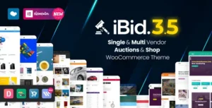 iBid – Multi Vendor Auctions WooCommerce Theme