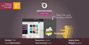 Ninja Kick: Sliding Panel for WordPress