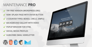 Maintenance PRO WordPress plugin