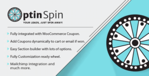 OptinSpin – Fortune Wheel Integrated With WordPress, WooCommerce and Easy Digital Downloads Coupons