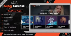 Super Carousel Responsive WordPress Plugin