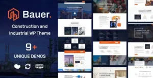 Bauer  Construction and Industrial WordPress Theme