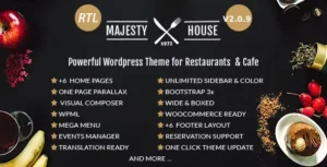 Majesty – Restaurant WooCommerce WordPress Theme