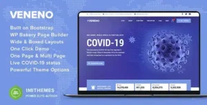 Veneno – Coronavirus Information WordPress Theme