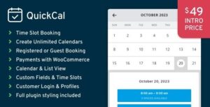 QuickCal – Appointment Booking Calendar for WordPress