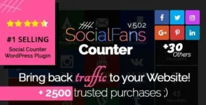 SocialFans WP Responsive Social Counter Plugin