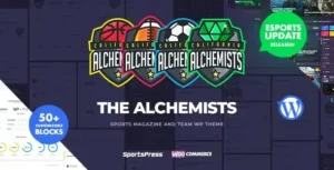 Alchemists – eSports & Gaming and News WordPress Theme