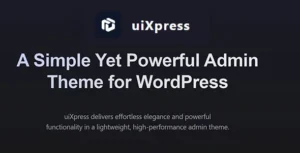 uiXpress Powerful Admin Theme for WordPress