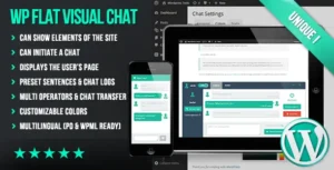 WP Flat Visual Chat Live Chat & Remote View for WordPress