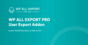 WP All Export User Add-On Pro