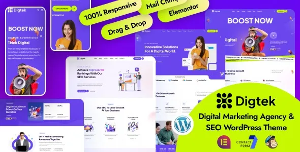 Digtek 1.0.0 – Digital Marketing Agency WordPress Theme