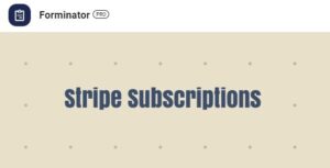 Forminator Pro Stripe Subscriptions Add-on